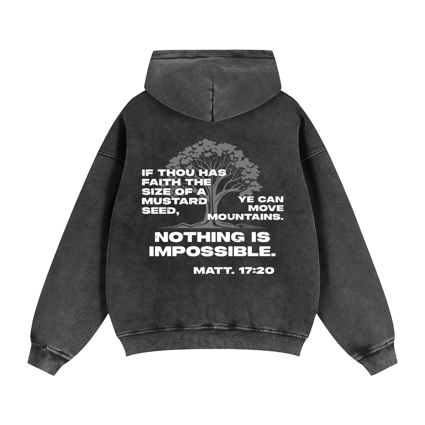 D4C Zip-Through Boxy Fleece Hoodie