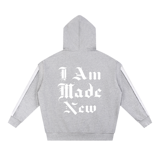 D4C Contrast Tape Zip Hoodie